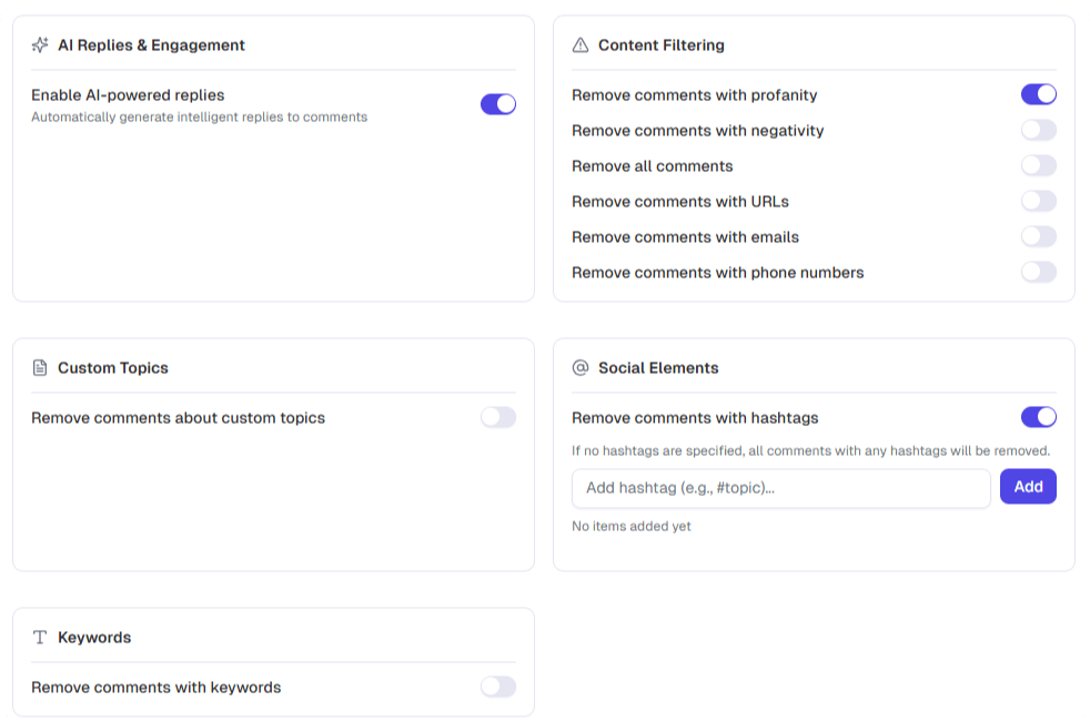 Unified comment inbox
